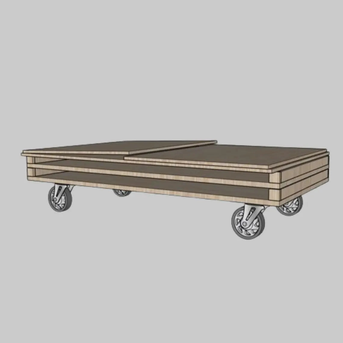 DIY Collapsible Charcuterie Cart Plans: Mobile Bar Cart (PDF)