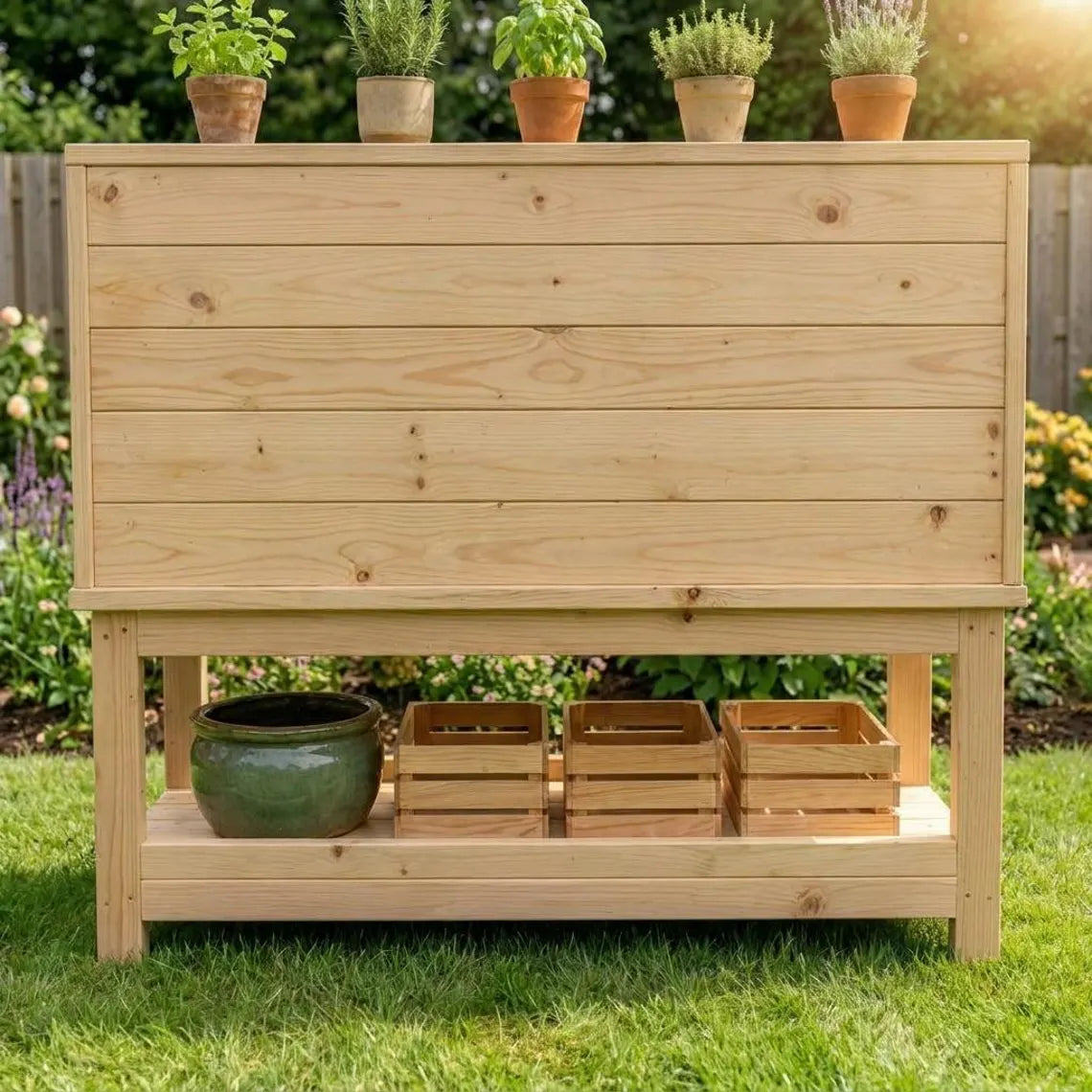 Kids Mud Kitchen Plans | DIY Wooden Outdoor Play Station Blueprint (PDF Download)