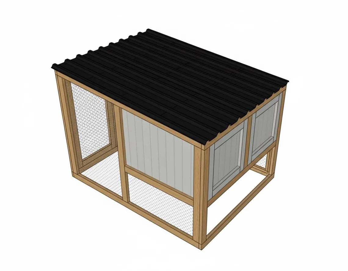 DIY Chicken Coop Build Plan: Outdoor Woodworking Plans(PDF Download)