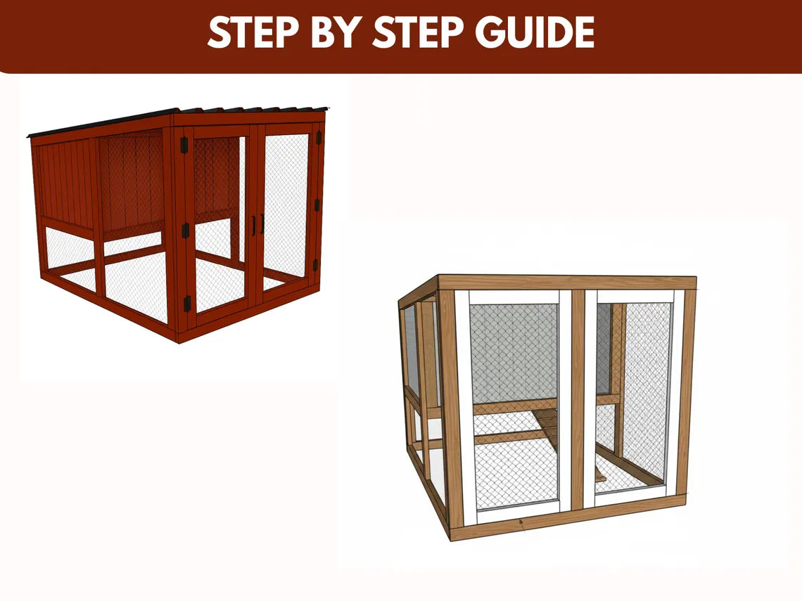 DIY Chicken Coop Build Plan: Outdoor Woodworking Plans(PDF Download)