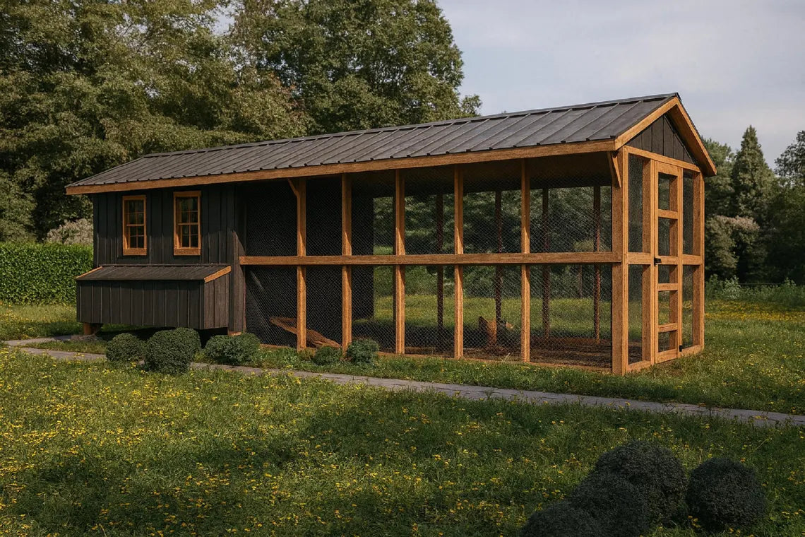 Chicken Coop Plans | 8x8 Walk-In Design + 8x16 Run | DIY Backyard PDF
