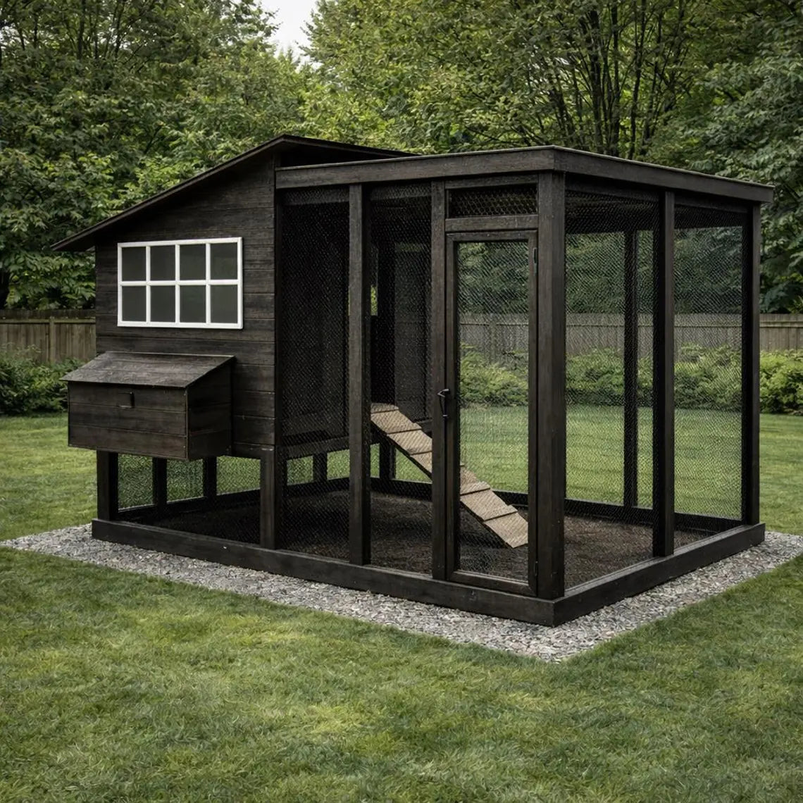 8x10 Large Chicken Coop Plans, Walk in Chicken Coop with Run Build Plans, DIY Woodworking Plans