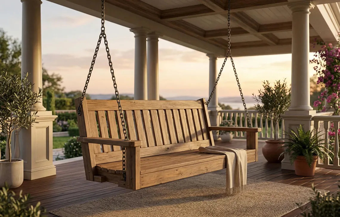 DIY Outdoor Swing Bench Plans (PDF File Download Only) | Porch Swing Woodworking Plans | Step-by-Step Guide | Patio Swing Bench DIY