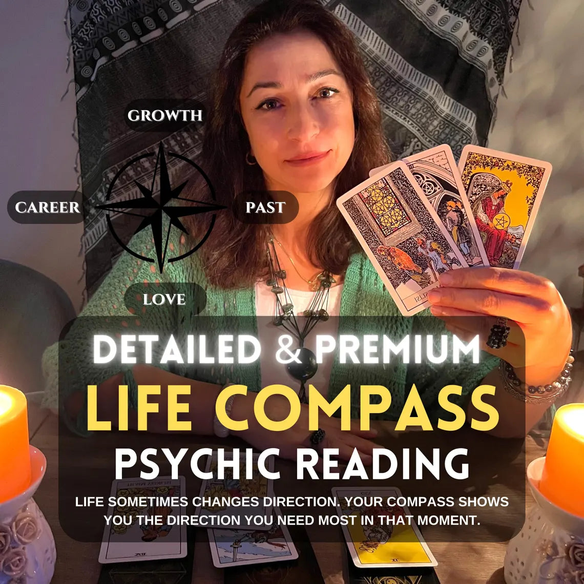 Same Hour Psychic Life Compass Reading, Soul Path Tarot Reading Accurate, Intuitive Spiritual Guidance