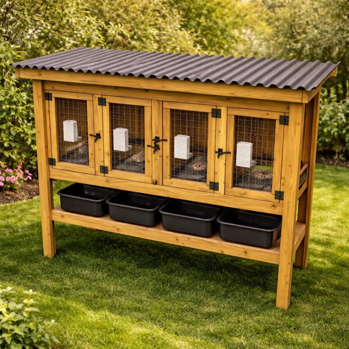 DIY Rabbit Hutch Plans: Guinea Pig/Quail Hutch PDF Download