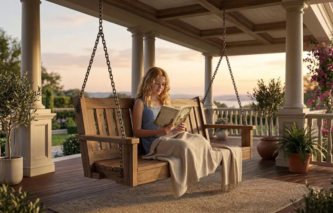 DIY Outdoor Swing Bench Plans (PDF File Download Only) | Porch Swing Woodworking Plans | Step-by-Step Guide | Patio Swing Bench DIY