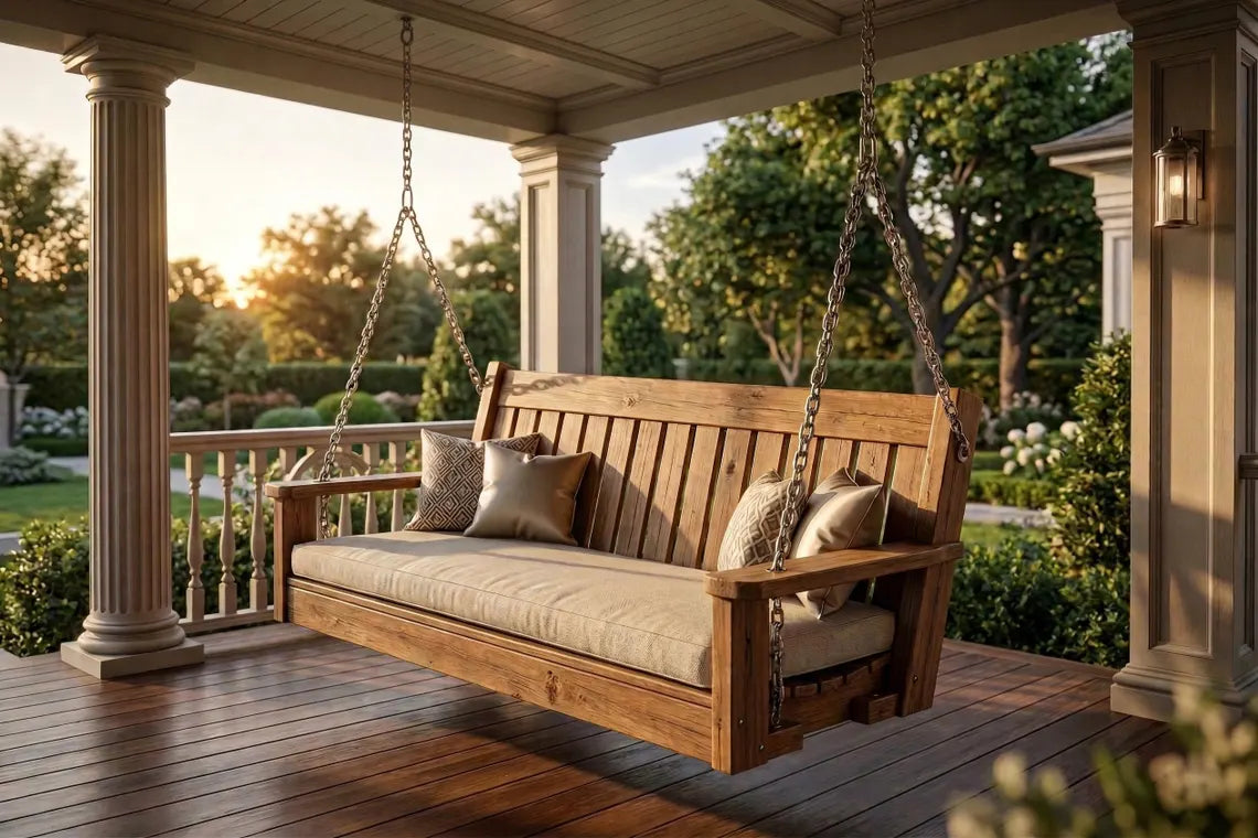 DIY Outdoor Swing Bench Plans (PDF File Download Only) | Porch Swing Woodworking Plans | Step-by-Step Guide | Patio Swing Bench DIY