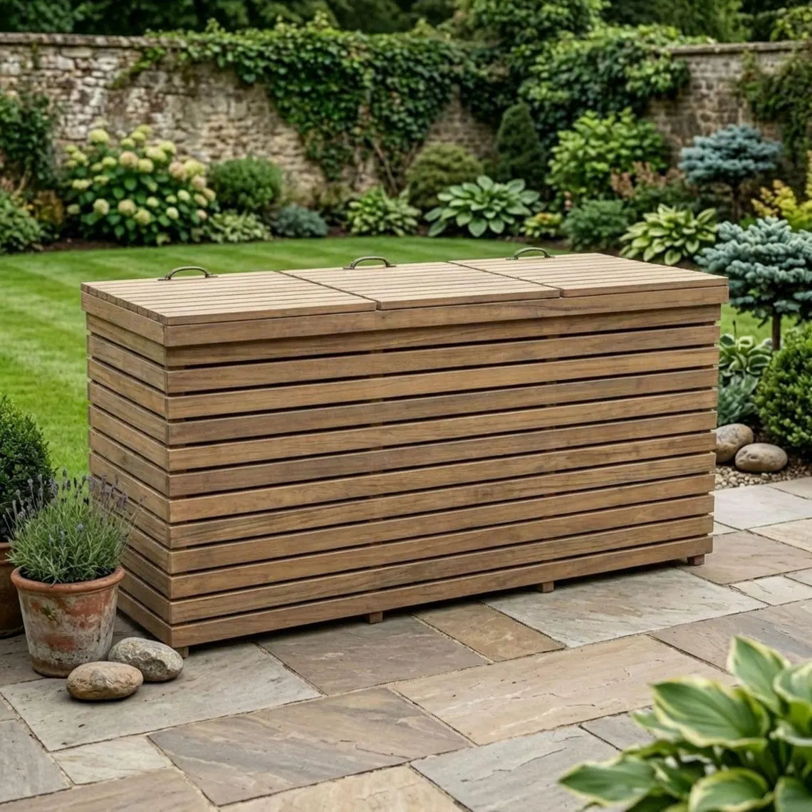 DIY Triple Wheelie Bin Storage Plans PDF | Wooden Trash Can Enclosure Blueprint | 3-Bay Garbage Shed | Outdoor Bin Hideaway Woodworking