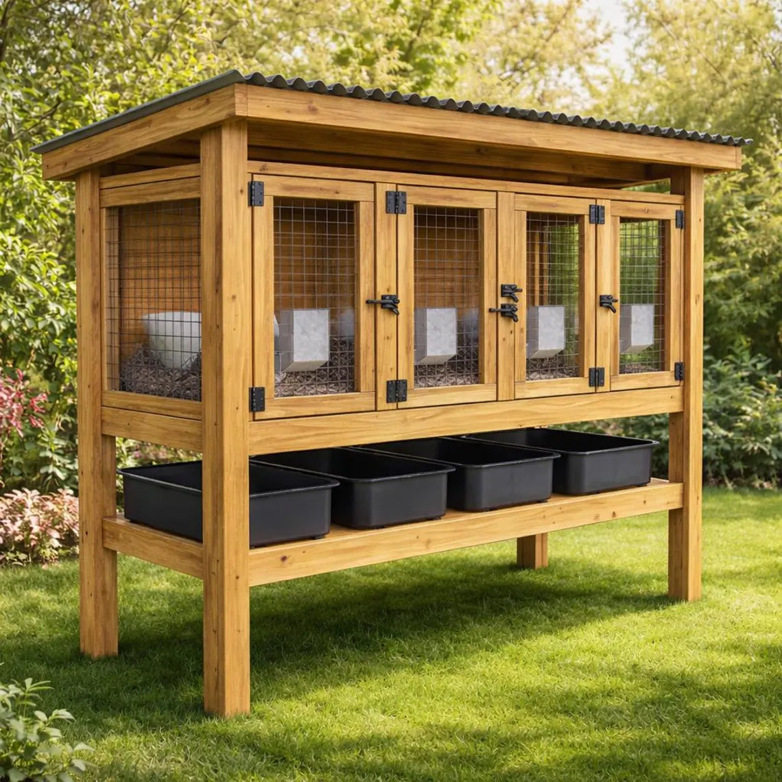 DIY Rabbit Hutch Plans: Guinea Pig/Quail Hutch PDF Download
