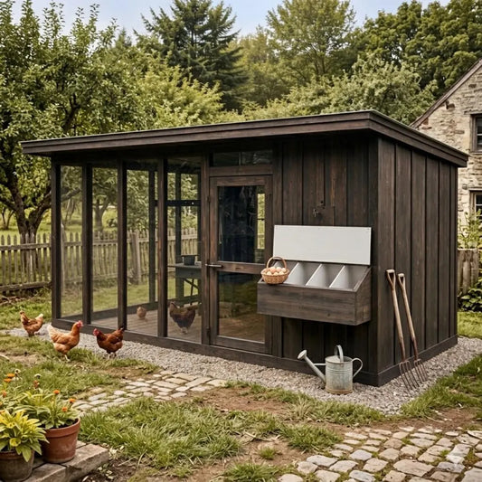 Chicken Coop Plans, DIY Walk In Chicken Run for 12 chickens