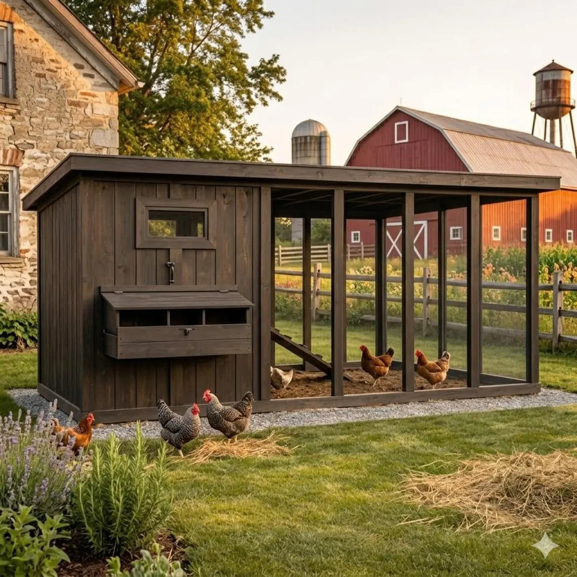 Chicken Coop Plans, DIY Walk In Chicken Run for 12 chickens
