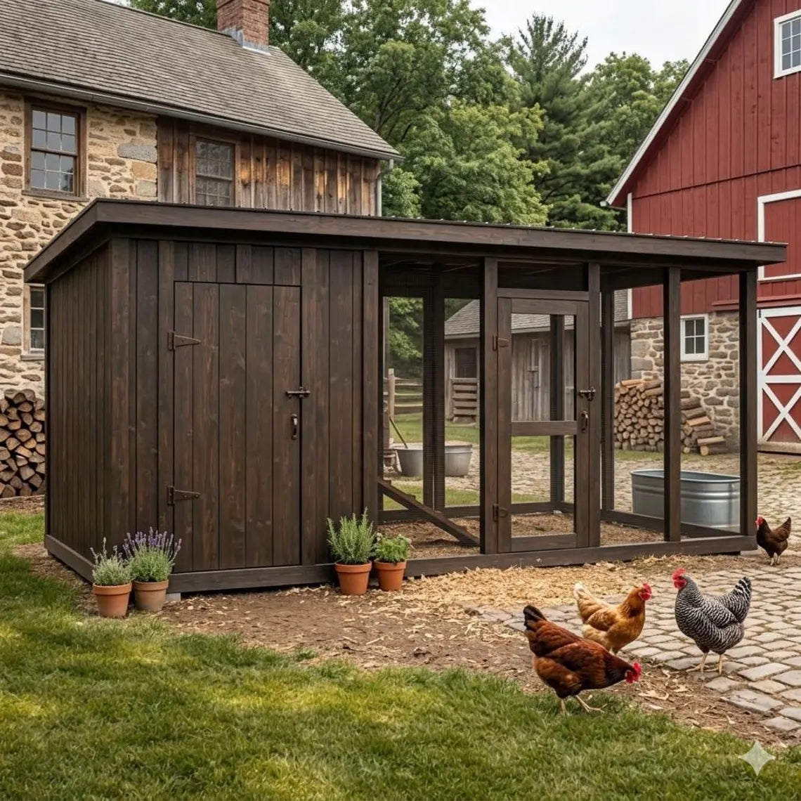 Chicken Coop Plans, DIY Walk In Chicken Run for 12 chickens