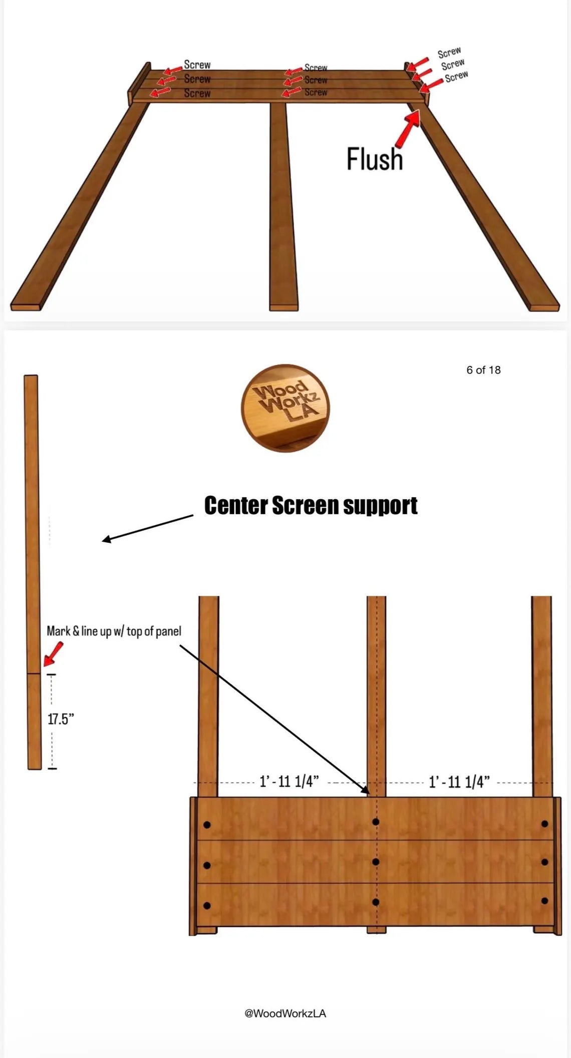 4ft Cedar Planter Box Plans with 6ft Privacy Screen – DIY Raised Garden Bed Blueprint, Outdoor Planter Build Guide, Woodworking Plans PDF