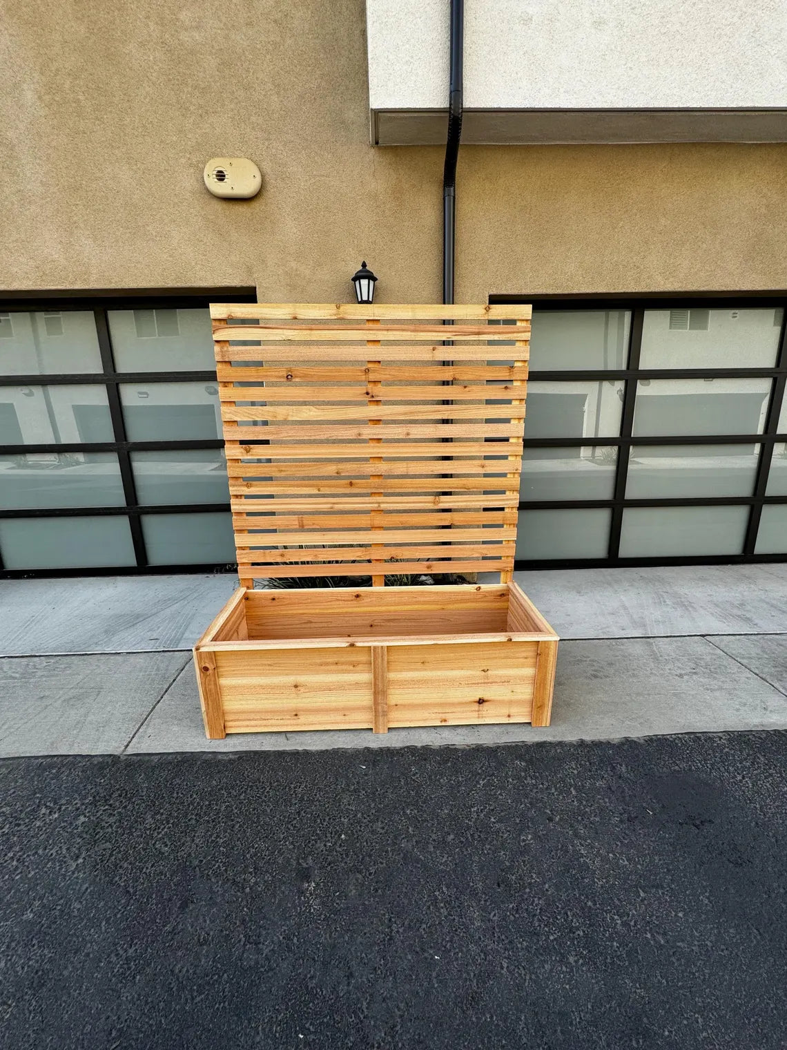 4ft Cedar Planter Box Plans with 6ft Privacy Screen – DIY Raised Garden Bed Blueprint, Outdoor Planter Build Guide, Woodworking Plans PDF