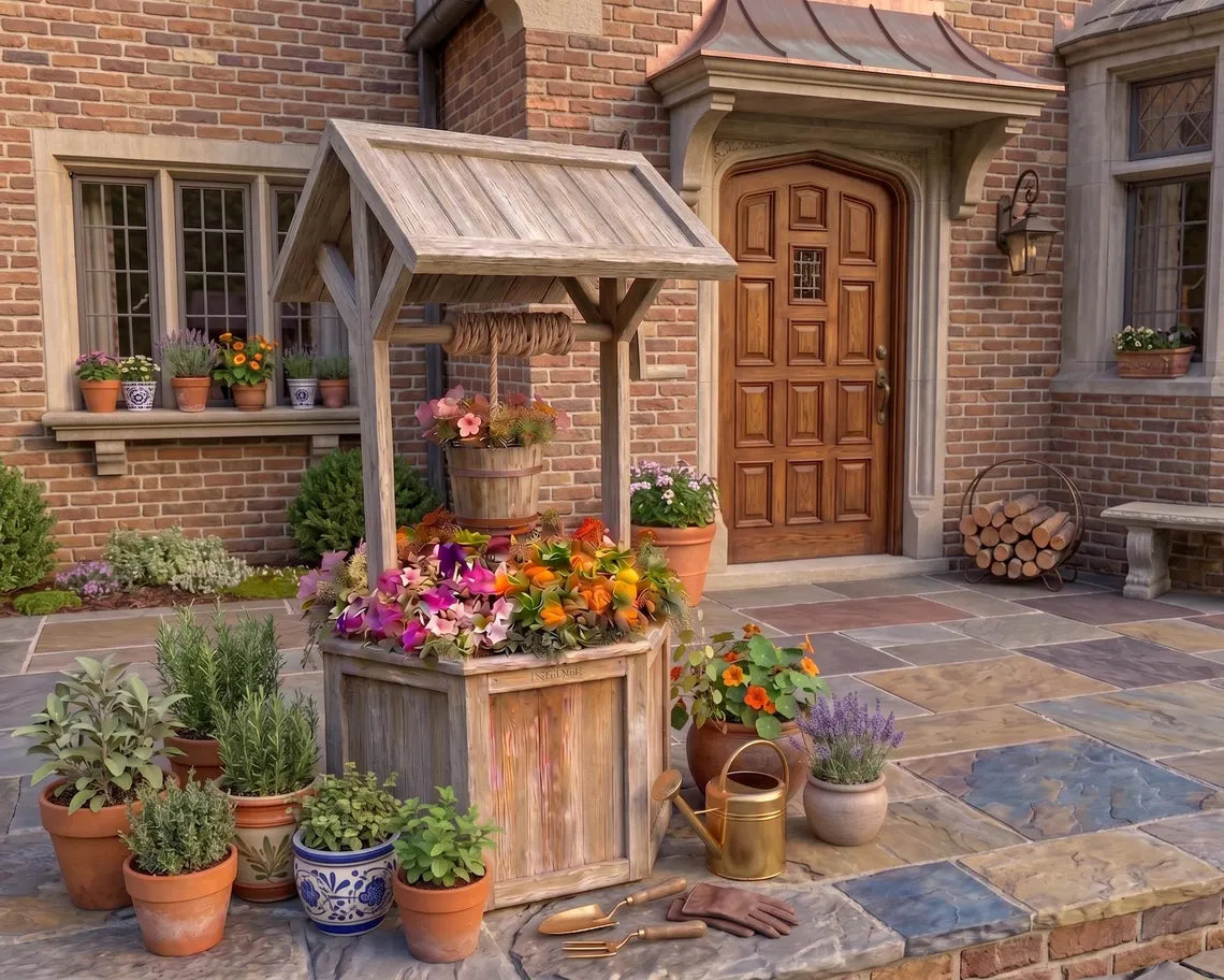 Wishing Well Planter Plan — DIY Garden Decor | Instant Download Woodworking Project