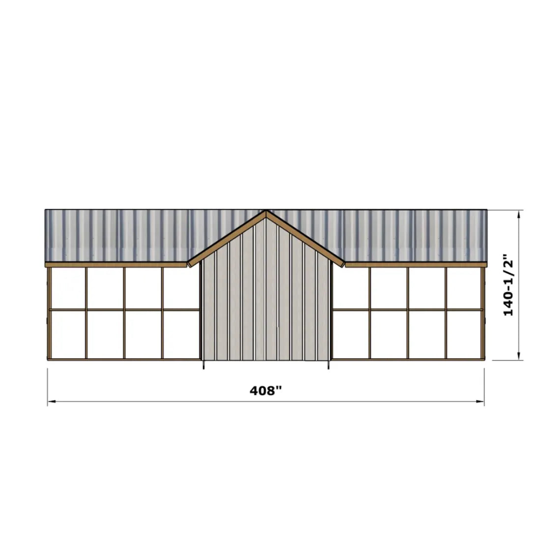 DIY Large Chicken Coop Plans with Run | 15-20 Chicken Coop Blueprints | 8x24 Wood Hen House & Turkey Coop