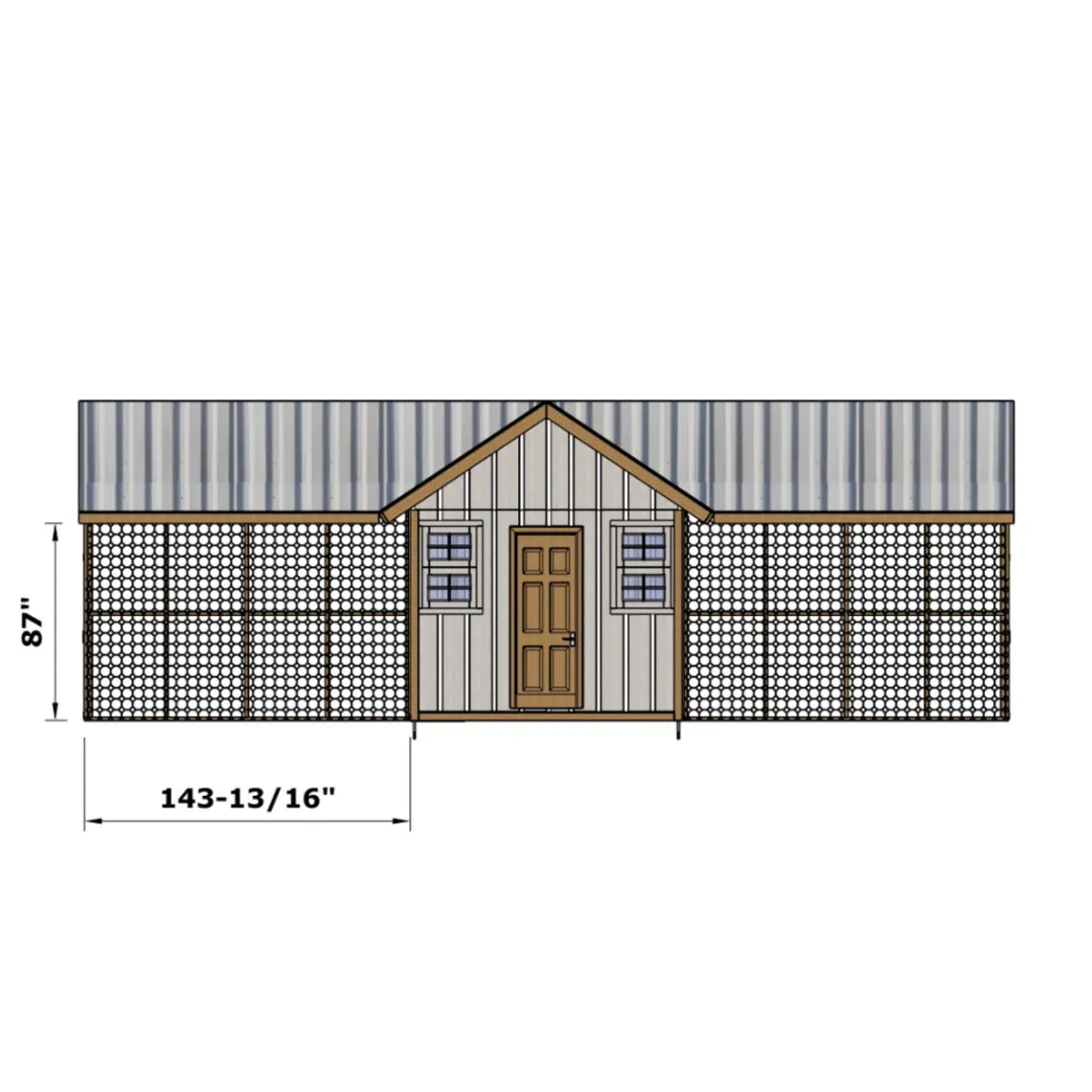 DIY Large Chicken Coop Plans with Run | 15-20 Chicken Coop Blueprints | 8x24 Wood Hen House & Turkey Coop
